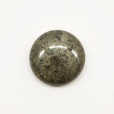 Pyrite 1PC Large 11x11 MM Round Cabochon Gray Lustrous semi Precious Semi Precious Gemstone