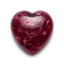 Red Jade 1PC Large 10x10 MM Heart Cabochon Red Natural semi Precious Semi Precious Gemstone