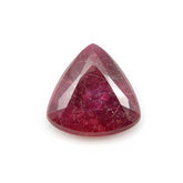 Red Jade 1PC Small 7x7 MM Triangle Cabochon Red Superior semi Precious Loose Gemstone