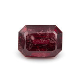 Red Jade 1PC Small 7x9 MM Emerald Faceted Red Polished Semi Precious Loose Gems