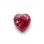 Red Jade 10PC Tiny 4x4 MM Heart Faceted Red Brilliant Semi Precious Loose Gems