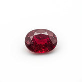 Red Jade 1PC Small 6x9 MM Oval Faceted Red Splendid Semi Precious Gems