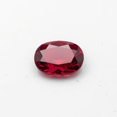 Red Jade 1PC Medium 8x10 MM Oval Faceted Red Shine Semi Precious Loose Gemstones