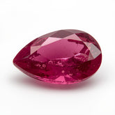 Red Jade 1PC Chunky 15x20 MM Pear Faceted Red Natural Semi Precious Gems