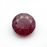 Red Jade 1PC Large 12x12 MM Round Faceted Red High-Quality Semi Precious Loose Gems