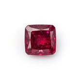 Red Jade 1PC Tiny 5x5 MM Square Faceted Red Sparkling Semi Precious Loose Gemstone