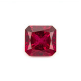 Red Jade 1PC Medium 9x9 MM Square Faceted Red Lustrous Semi Precious Loose Gemstone