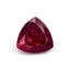 Red Jade 1PC Small 7x7 MM Triangle Faceted Red Splendid Semi Precious Gems