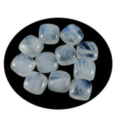 Rainbow Moonstone 10PC Tiny 5x5 MM Cushion Cabochon White Brilliant semi Precious Loose Gems
