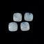 Rainbow Moonstone 1PC Tiny 6x6 MM Cushion Cabochon White Sparkling semi Precious Loose Gemstone