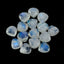Rainbow Moonstone 10PC Tiny 5x5 MM Heart Cabochon White Natural semi Precious Loose Gemstone