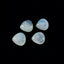 Rainbow Moonstone 1PC Tiny 6x6 MM Heart Cabochon White Genuine semi Precious Loose Gemstones