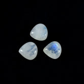 Rainbow Moonstone 1PC Small 7x7 MM Heart Cabochon White Superior semi Precious Semi Precious Gemstone
