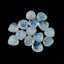 Rainbow Moonstone 1PC Small 8x8 MM Heart Cabochon White Pure semi Precious Precious Gemstone