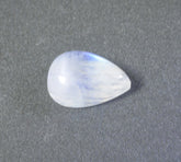 Rainbow Moonstone 1PC Large 9x11 MM Pear Cabochon White Superior semi Precious Loose Gemstone