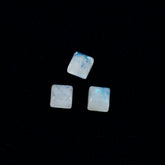 Rainbow Moonstone 1PC Large 11x11 MM Square Cabochon White Superior semi Precious Gems