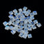 Rainbow Moonstone 1PC Small 7x7 MM Square Cabochon White Fine semi Precious Loose Gemstone