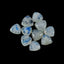 Rainbow Moonstone 1PC Small 8x8 MM Triangle Cabochon White Splendid semi Precious Gems