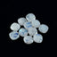 Rainbow Moonstone 1PC Tiny 6x6 MM Cushion Faceted White Polished Semi Precious Loose Gems