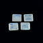 Rainbow Moonstone 1PC Large 9x11 MM Emerald Faceted White Luster Semi Precious Loose Gems