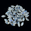 Rainbow Moonstone 1PC Small 5x10 MM Marquise Faceted White Polished Semi Precious Loose Gems