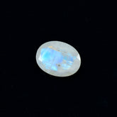 Rainbow Moonstone 1PC Chunky 15x20 MM Oval Faceted White Pure Semi Precious Loose Gemstones