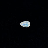 Rainbow Moonstone 1PC Small 6x9 MM Pear Faceted White Pure Semi Precious Loose Gemstones