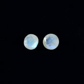 Rainbow Moonstone 1PC Chunky 14x14 MM Round Faceted White Genuine Semi Precious Loose Gems