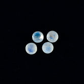 Rainbow Moonstone 1PC Small 7x7 MM Round Faceted White Splendid Semi Precious Loose Gemstone