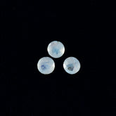Rainbow Moonstone 1PC Medium 9x9 MM Round Faceted White Lustrous Semi Precious Gems