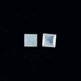 Rainbow Moonstone 1PC Large 11x11 MM Square Faceted White Fine Semi Precious Loose Gemstone