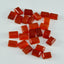Red Onyx 10PC Tiny 3x5 MM Emerald Cabochon Red Sparkling semi Precious Loose Gemstone