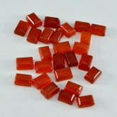 Red Onyx 10PC Tiny 3x5 MM Emerald Cabochon Red Sparkling semi Precious Loose Gemstone