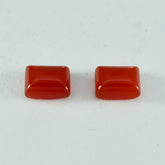 Red Onyx 1PC Medium 8x10 MM Emerald Cabochon Red High Quality semi Precious Loose Gemstones