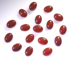 Red Onyx 10PC Tiny 4x6 MM Oval Cabochon Red Fine semi Precious Gems