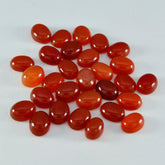 Red Onyx 1PC Small 6x8 MM Oval Cabochon Red Natural semi Precious Loose Gemstone