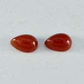 Red Onyx 1PC Large 10x12 MM Pear Cabochon Red Fine semi Precious Loose Gemstone