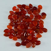 Red Onyx 10PC Tiny 3x5 MM Pear Cabochon Red Superior semi Precious Semi Precious Gemstone