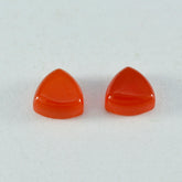 Red Onyx 1PC Small 8x8 MM Triangle Cabochon Red Fine semi Precious Gems