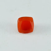 Red Onyx 1PC Chunky 14x14 MM Cushion Faceted Red Genuine Semi Precious Loose Gems