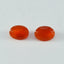 Red Onyx 1PC Small 7x9 MM Oval Faceted Red Lustrous Semi Precious Gems