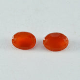 Red Onyx 1PC Medium 7x10 MM Oval Faceted Red Shine Semi Precious Loose Gems