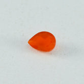 Red Onyx 1PC Large 9x11 MM Pear Faceted Red Luster Semi Precious Loose Gems