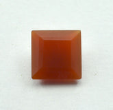 Red Onyx 10PC Tiny 3x3 MM Square Faceted Red Fiery Semi Precious Loose Gemstone