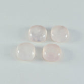 Rose Quartz 1PC Large 10x10 MM Cushion Cabochon Pink Fiery semi Precious Gems