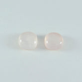 Rose Quartz 1PC Medium 9x9 MM Cushion Cabochon Pink Pure semi Precious Precious Gemstone
