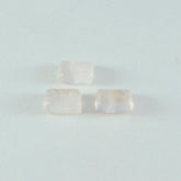 Rose Quartz 1PC Tiny 5x7 MM Emerald Cabochon Pink Superior semi Precious Loose Gemstone