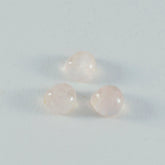 Rose Quartz 1PC Large 10x10 MM Heart Cabochon Pink High Quality semi Precious Loose Gems