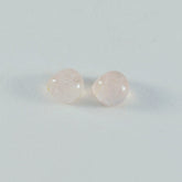 Rose Quartz 1PC Small 7x7 MM Heart Cabochon Pink Lustrous semi Precious Semi Precious Gemstone