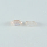 Rose Quartz 10PC Tiny 4x8 MM Marquise Cabochon Pink Sparkling semi Precious Loose Gemstone
